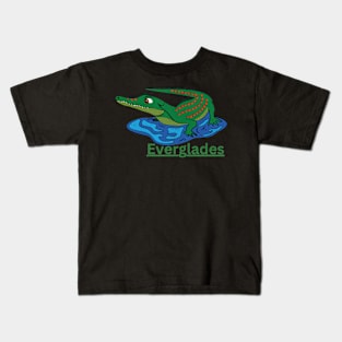 Everglades National Park Vintage Alligator Kids T-Shirt